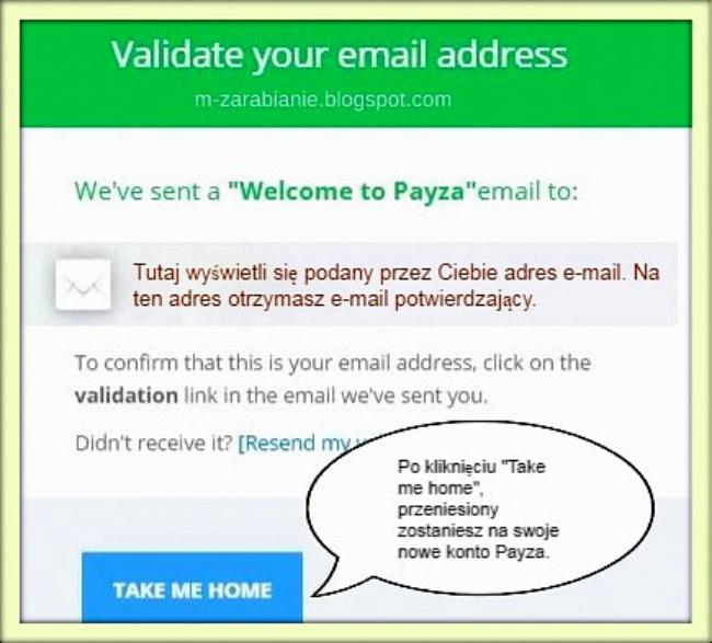 Payza — mail potwierdzający. Payza — mail potwierdzający.
