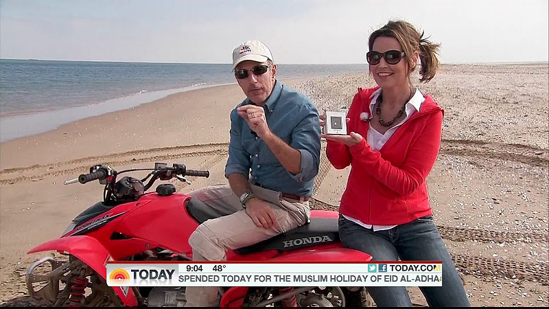 Savannah Guthrie on a ride