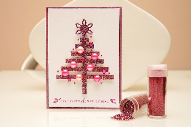 christmas photo cards Glittered ideas how to make handmade pop up christmas cards