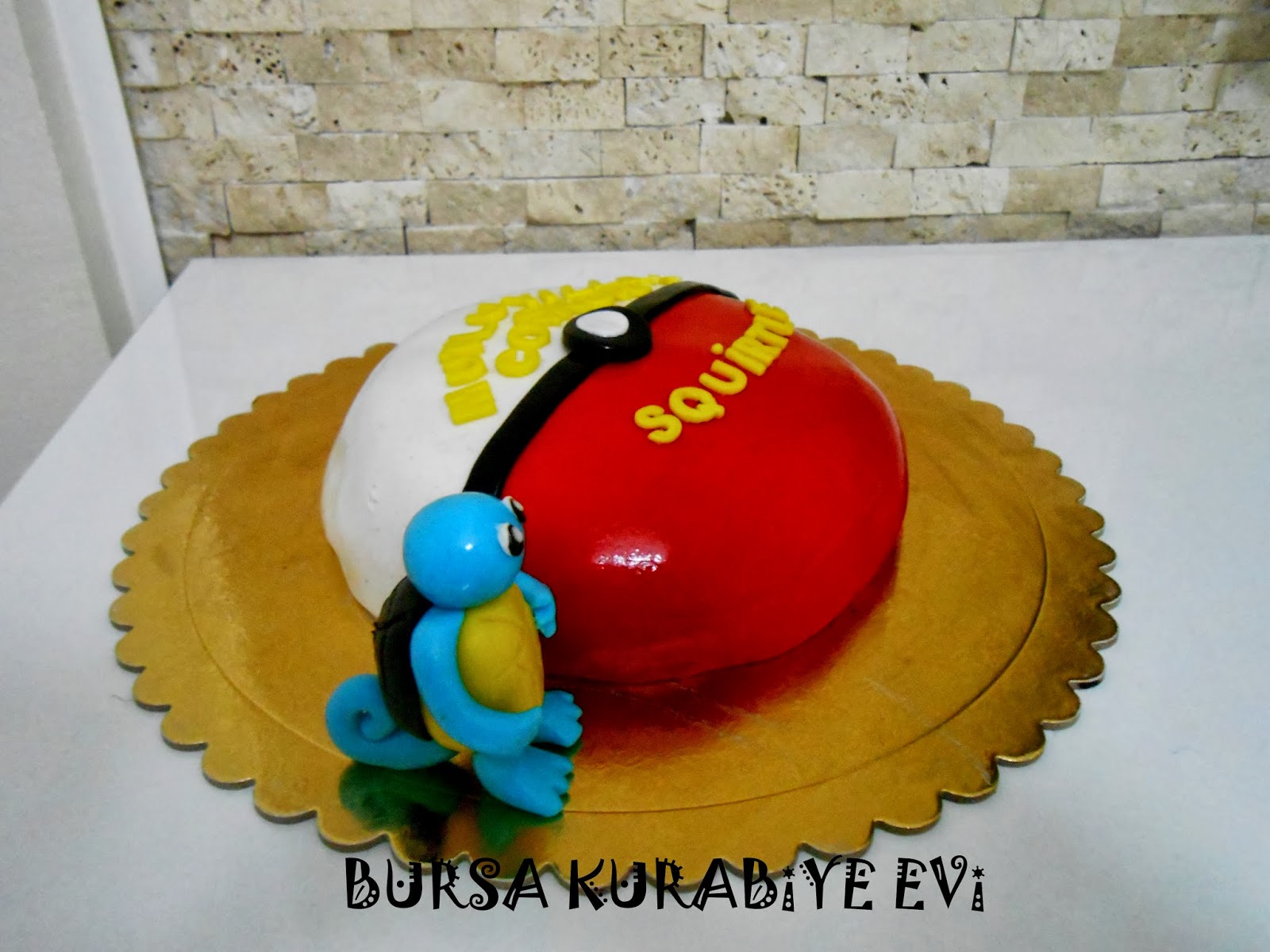 BURSA KURABİYE EVİ POKEMON SQUİRTLE PASTA )