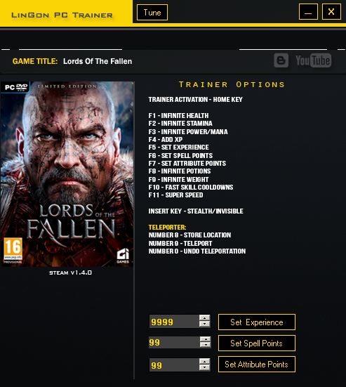 Lords Of The Fallen trainergames