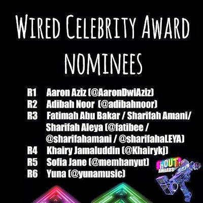 The Shout! Awards 2013 - Wired Celebrity Awards Nominees