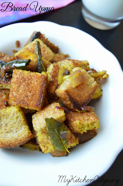 Bread upma recipe Bread upma recipe