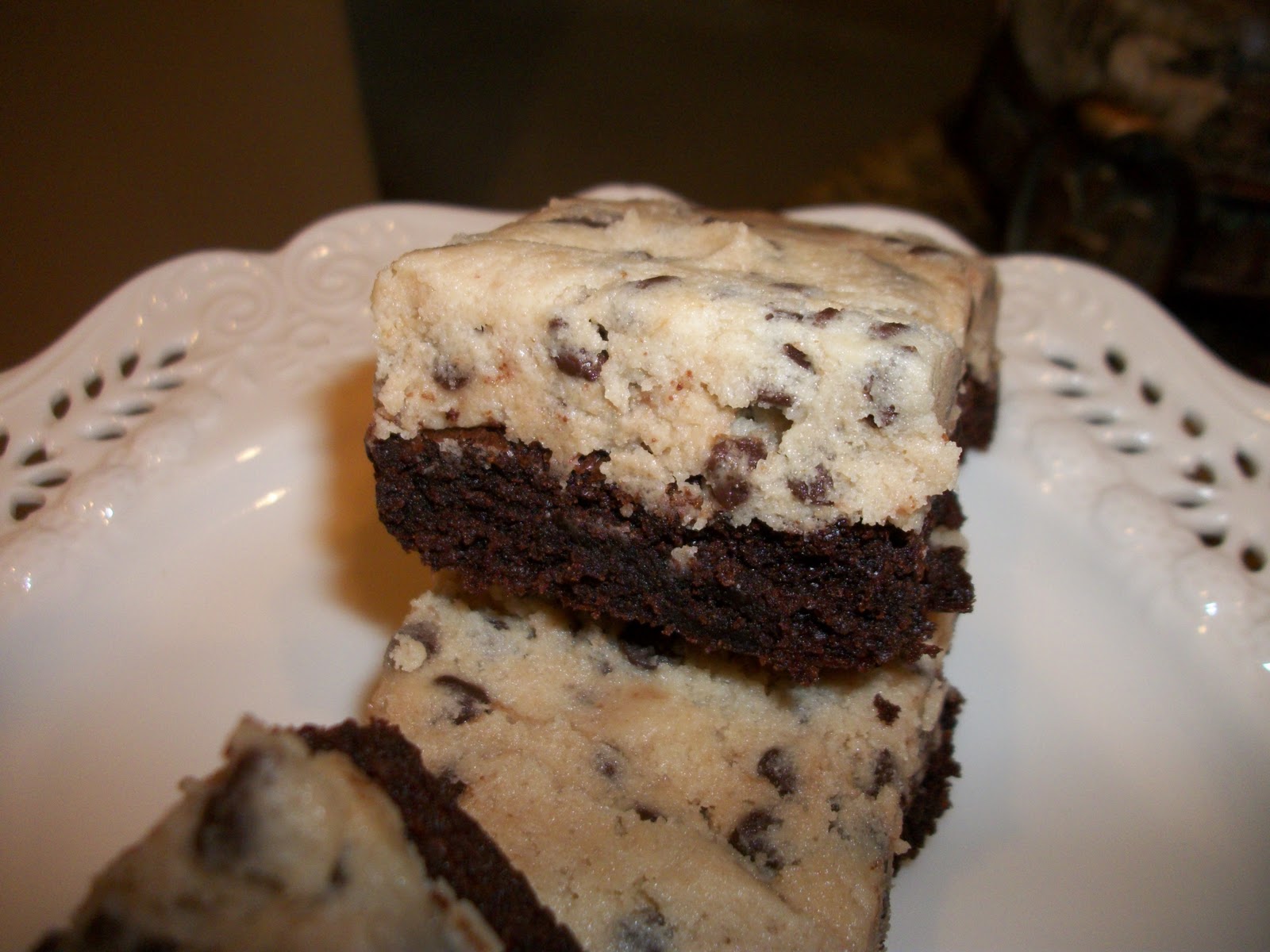 Kaitlin in the Kitchen Cookie Dough Topped Brownies