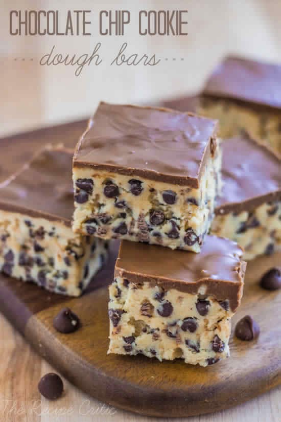 Chocolate Chip Cookie Dough Bars Chocolate Chip Cookie Dough Bars
