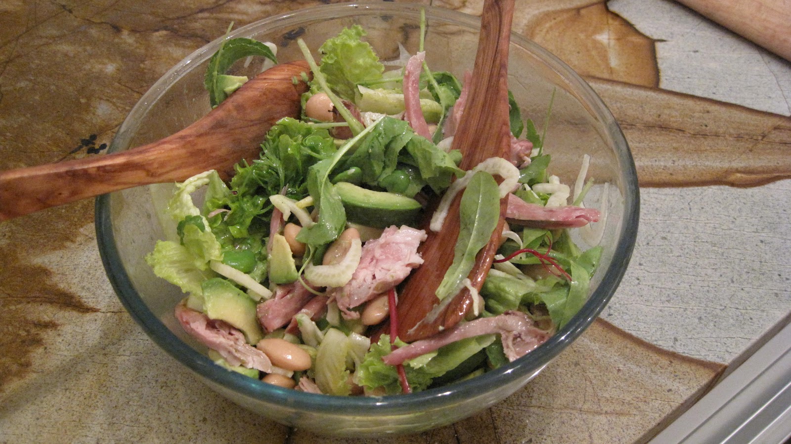 feast with bron Smoked Ham Hock & Avocado Salad
