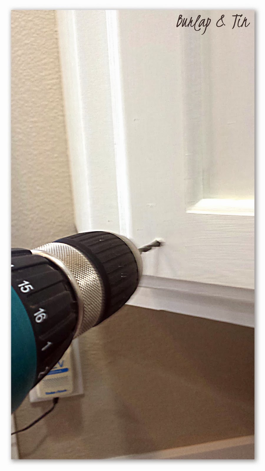 Burlap & Tin Adding Knobs