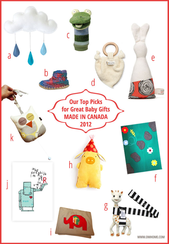OM home® OM home's List of Great Gifts for Infants, made in Canada