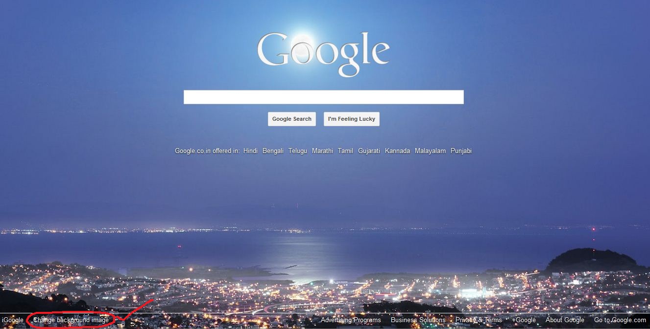 Bing Provides Awesome Background Images To Your Google Homepage