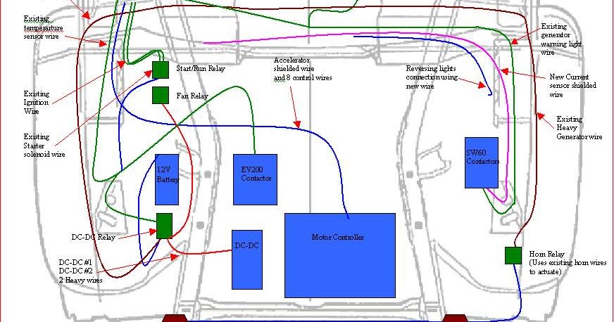 Electric Vogue: Engine Bay Wiring