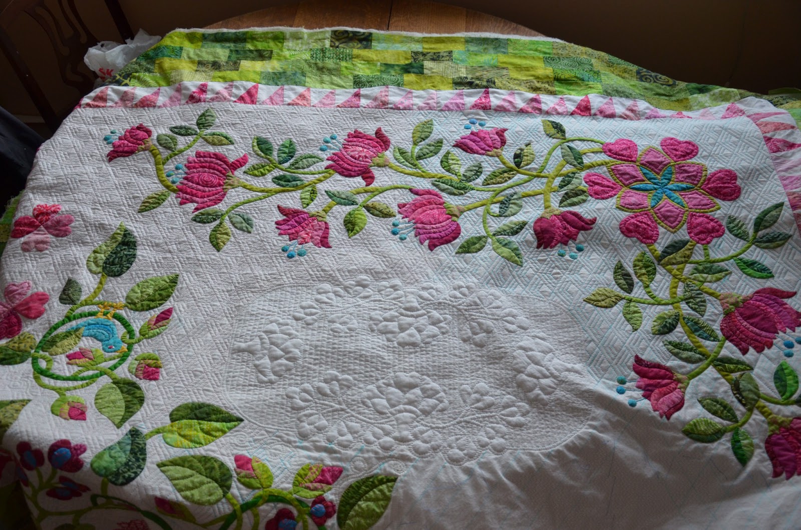 Applique Addict Quilt Marking & More Progress