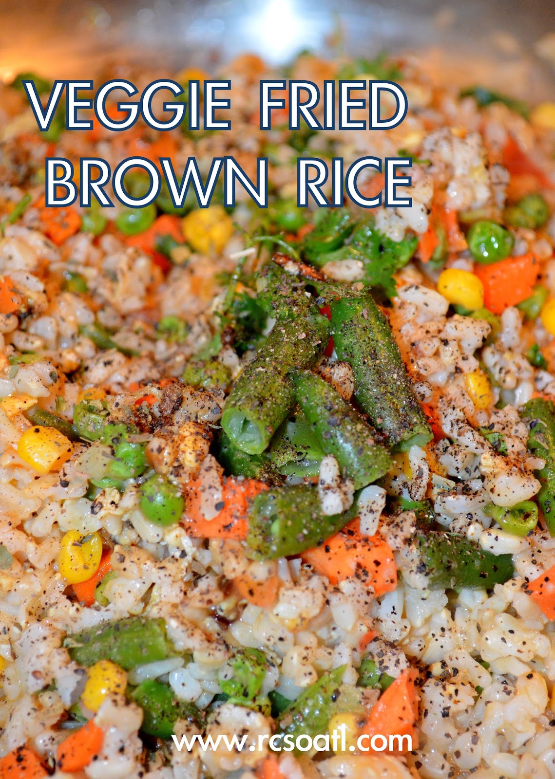 Real College Student of Atlanta Veggie Fried Brown Rice