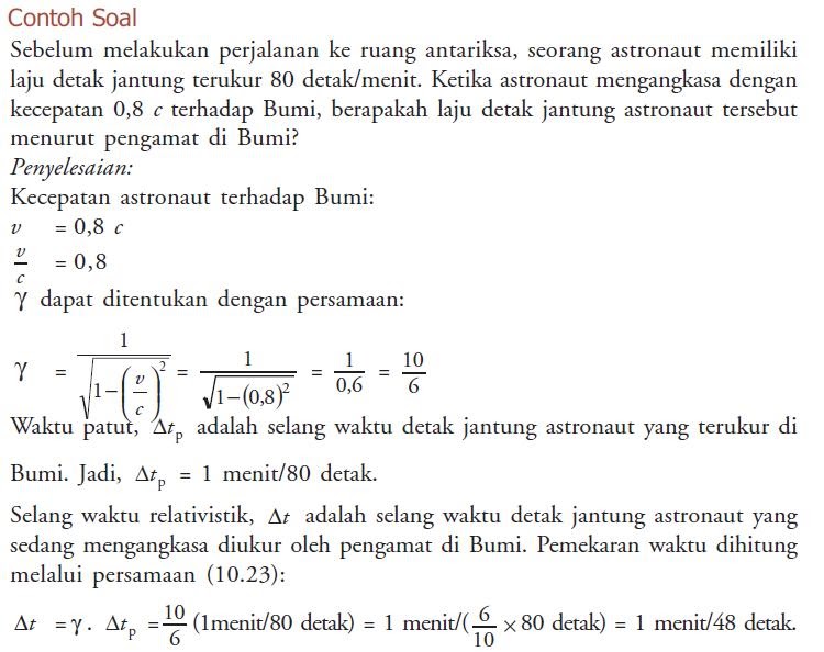 Soal Dan Pembahasan Teori Relativitas Khusus Offerfasr