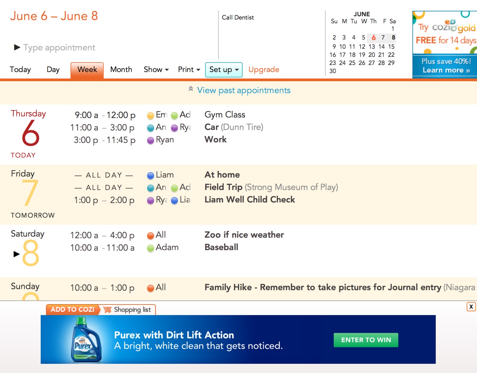 Cozi Award Winning Applications Designed For Busy Families Or Groups