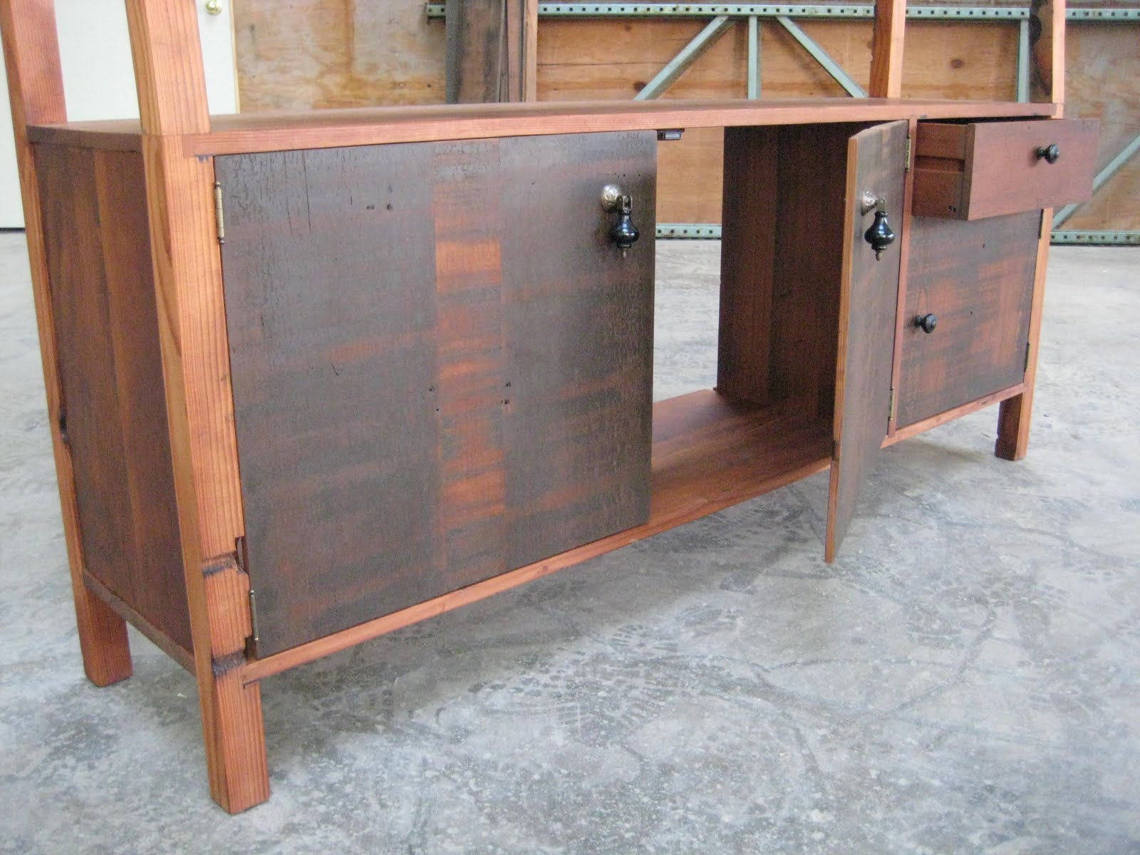 Sebastian Parker Sculpture and Furniture Design RECLAIMED REDWOOD AND