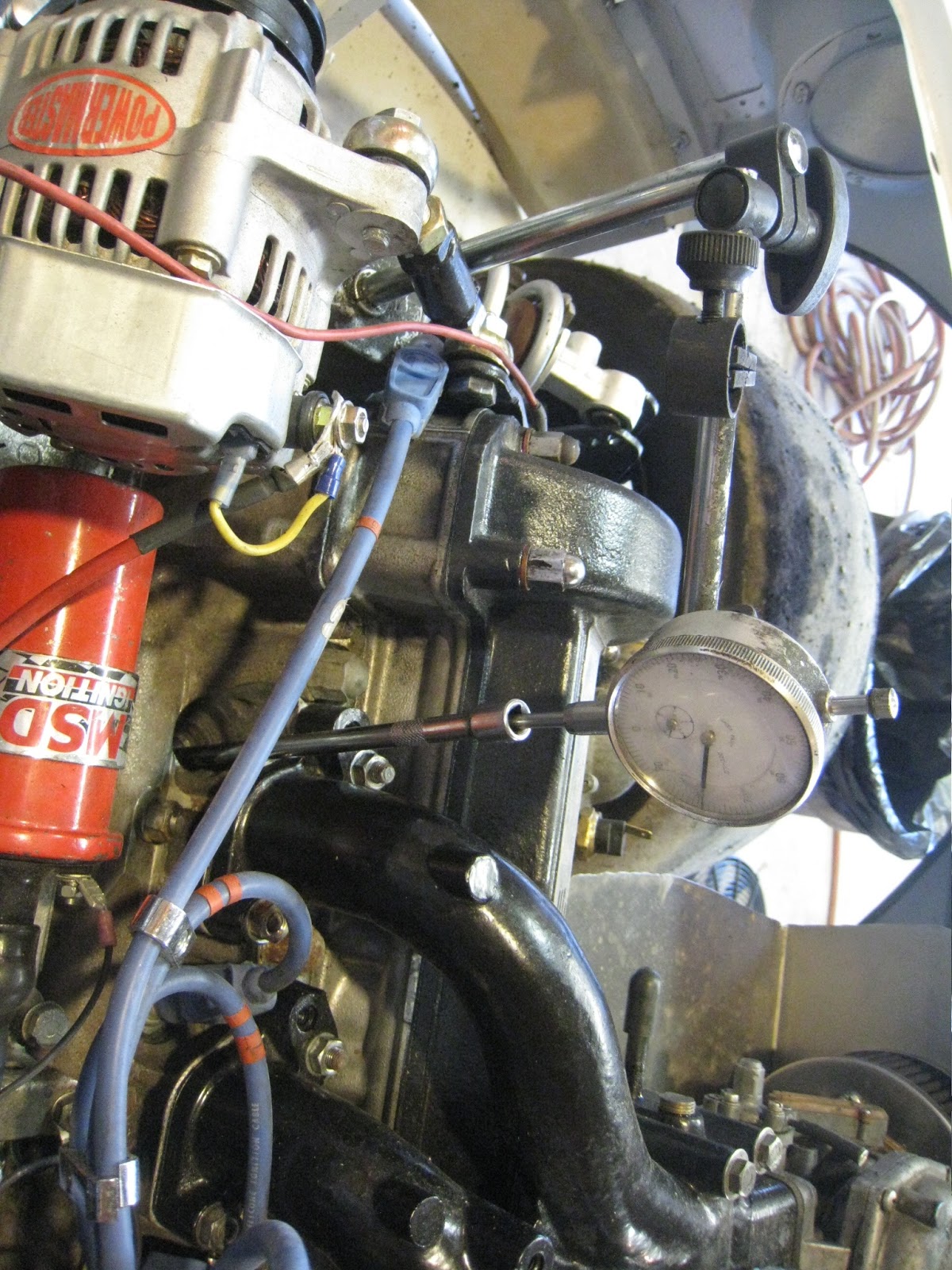 V8 Powered MGBGT Timing marks