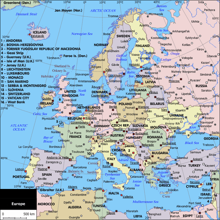 Mapa de Europa