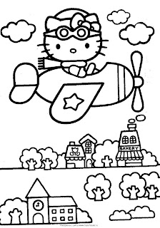 Hello Kitty coloring page