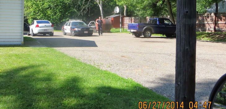 This BLV cop drives from Geauga County with No front plate on his white Impala.