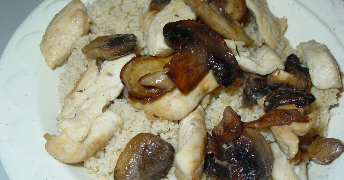 OliveNGrape mushroom chicken with couscous