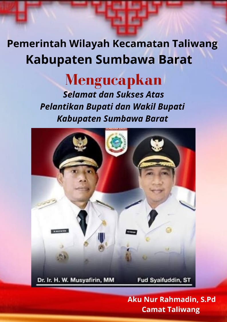 IKLAN SELAMAT PELANTIKAN BUPATI/WAKIL BUPATI KSB