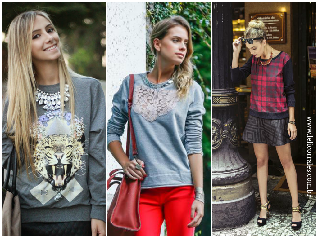 moletom feminino chique