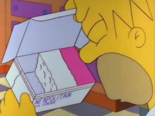Homer Simpson with Neapolitan Ice Cream