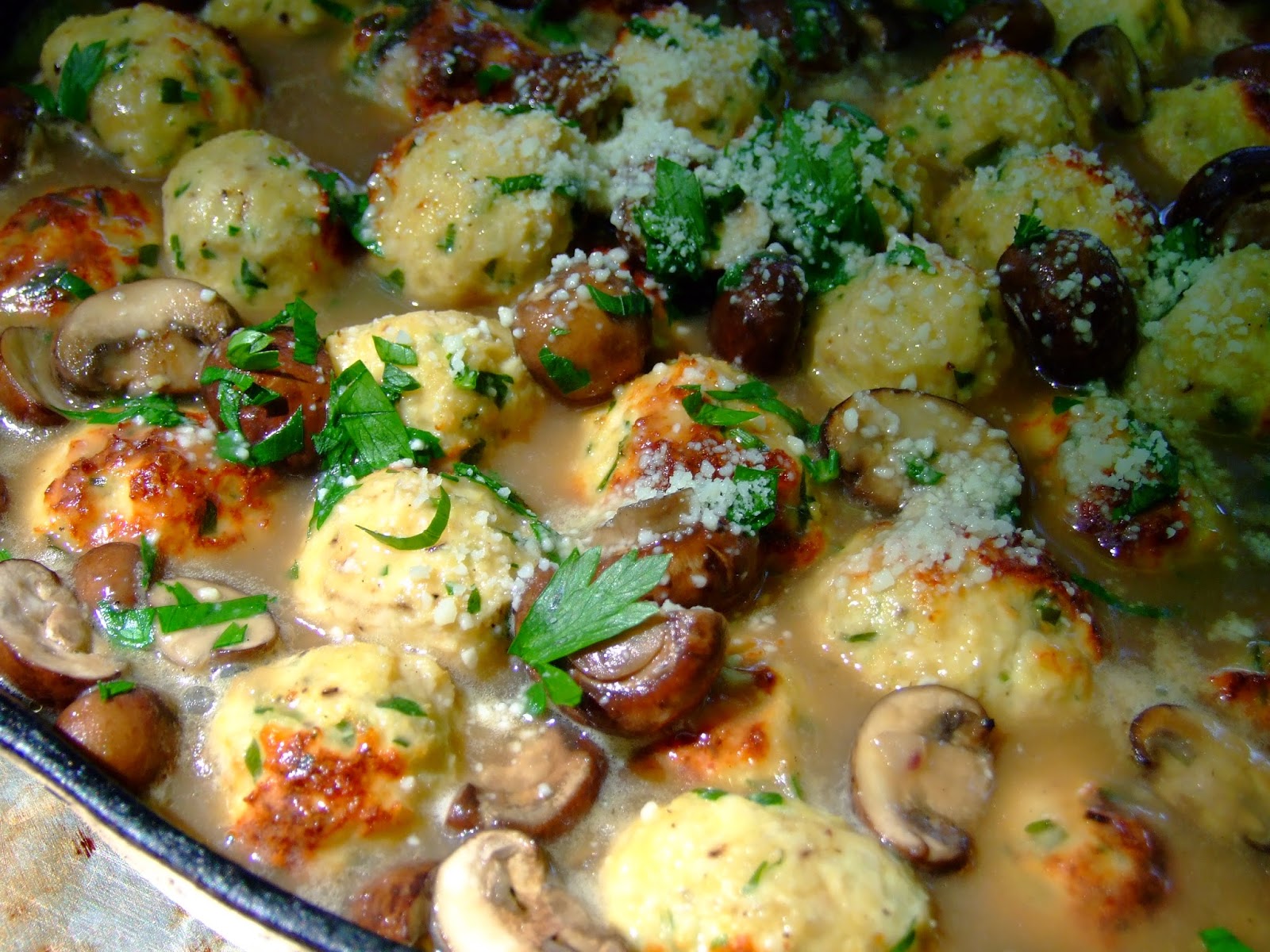 From Beyond My Kitchen Window Giada's Chicken Marsala Meatballs......