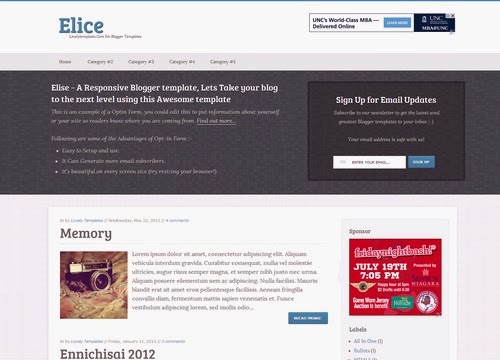 Elice Blogger Template - Gọn gàng và Tinh tế Elice Blogger Template - Gọn gàng và Tinh tế
