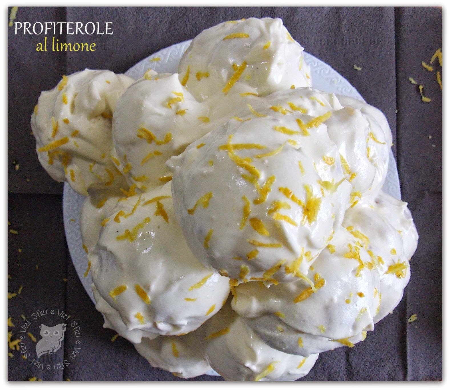 Profiterole al limone di Sal de Riso - ricetta senza latticini -