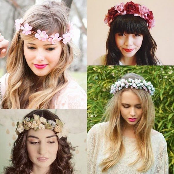 Princesa Sonhadora Tiaras de flores