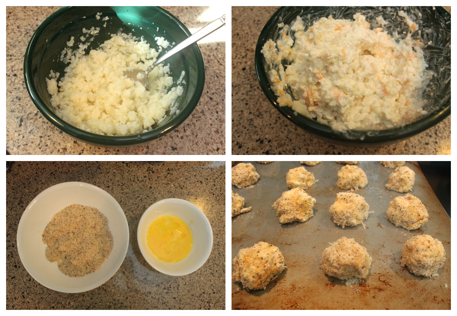 EAT+SLEEP+MAKE FOOD Cheesy Baked Cauliflower Bites