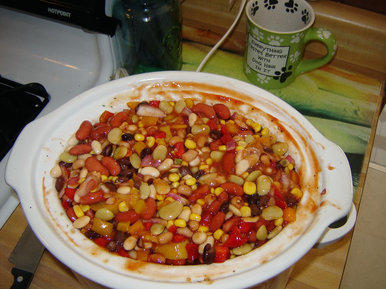 Tales From A Middle Class Kitchen SlowCooker Bean Medley via Taste of