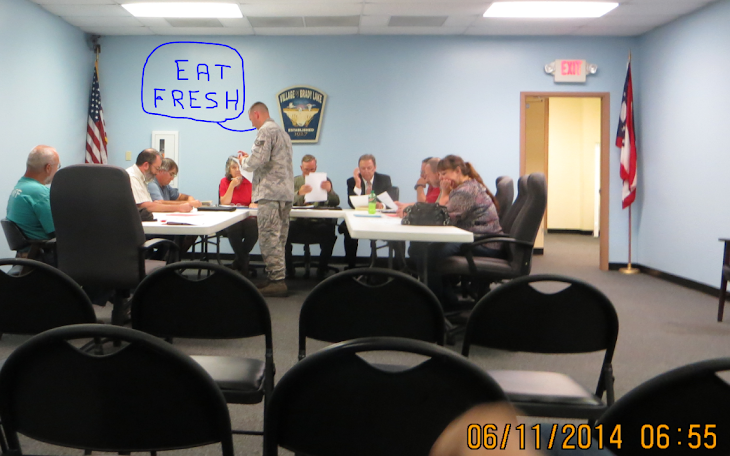 Is Brady Lake Village police chief John Marra handing out  Subway  menus to BLV council ?