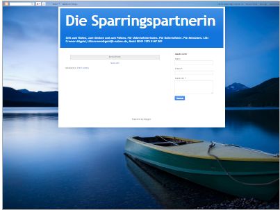 Die Sparringspartnerin