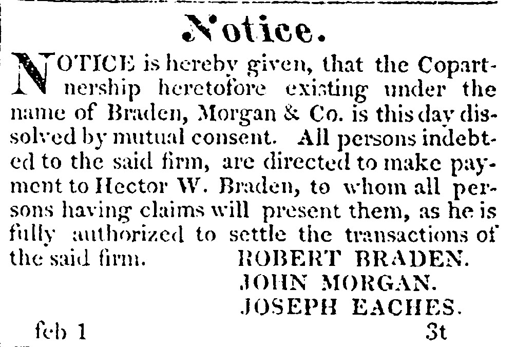 Histories and Mysteries Family Stories and Genealogy Robert Braden ca 1765 1827