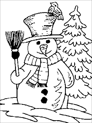 Snowman Coloring Pages for Kids >> Disney Coloring Pages