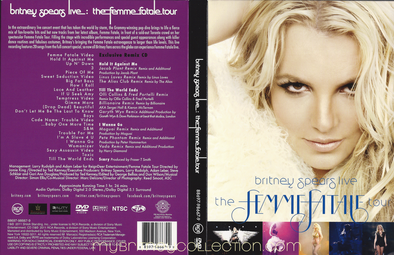 Britney Spears Live The Femme Fatale Tour Dvd Bonus Cd Target Exclusive My Britney Collection