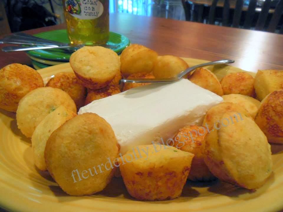 Fleur de Lolly Spicy Corn Muffins with Cream Cheese and Corn Cob Jelly