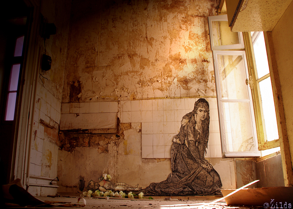 Zilda, street art, Rennes, Fragiles Fabulae
