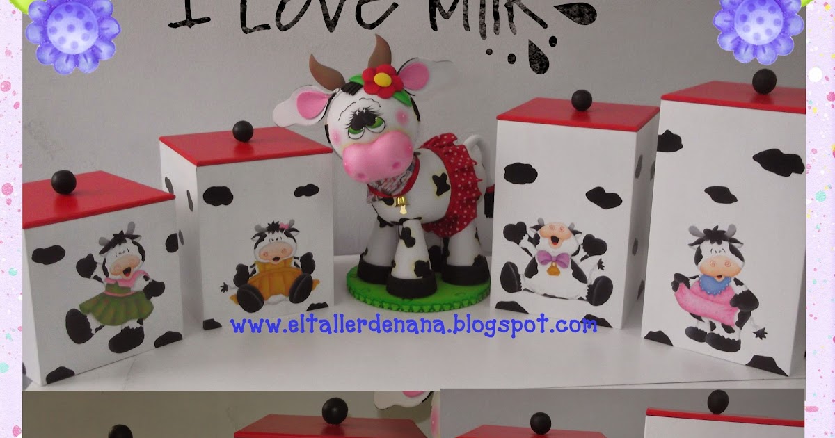 El Taller de Nana: Muuuuchas Vacas para la Cocina en Madera