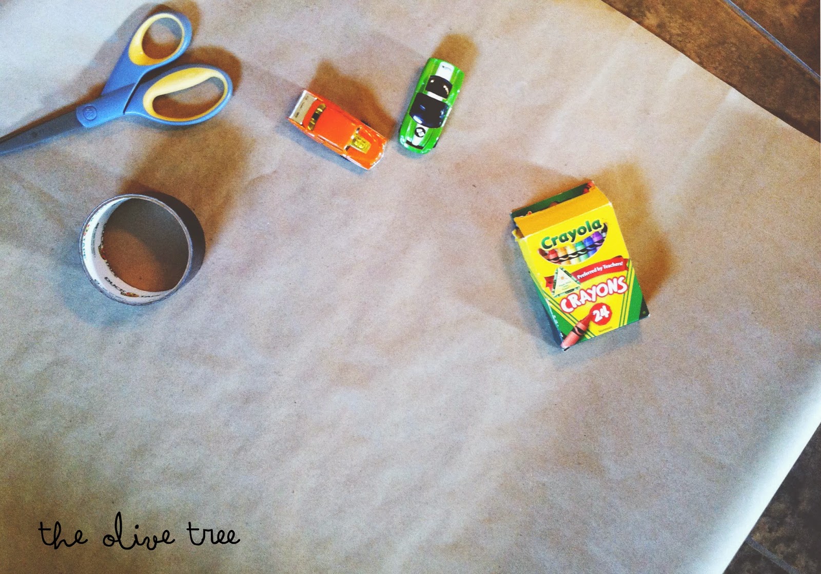 the olive tree brown packaging paper.