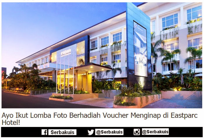 Kontes Foto ITS Trivia Hadiah 3 Voucher Hotel EasParc Kontes Foto ITS Trivia Hadiah 3 Voucher Hotel EasParc