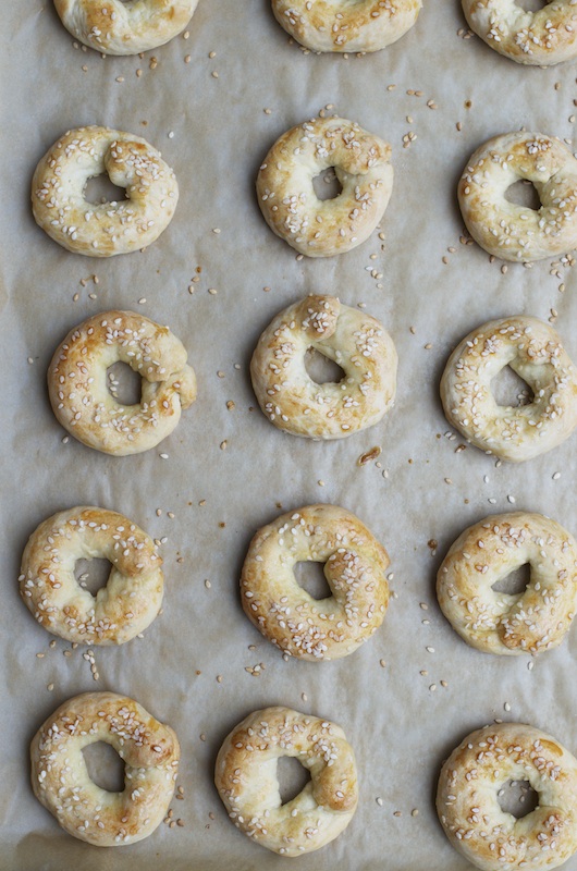 Savory Sesame & Fennel Cookies Ka'ach & A Tahini, Yogurt Herb Dipping