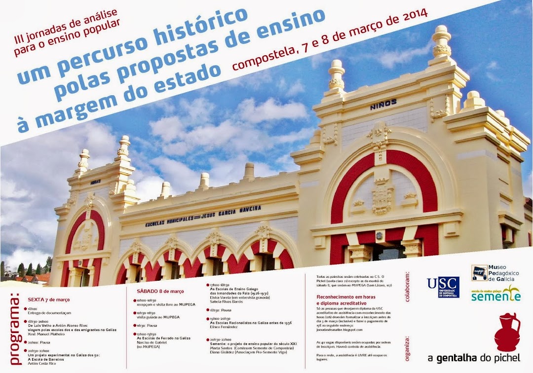 III Jornadas de Análise para o Ensino Popular (Compostela, 7 e 8 de março de 2014)