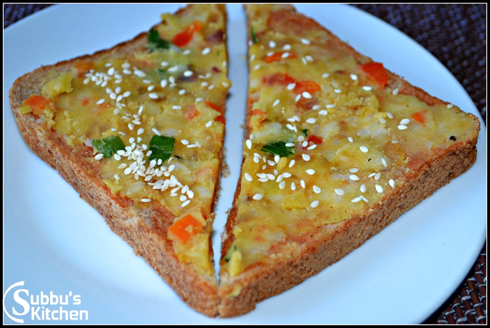 Vegetable Toast Subbus Kitchen
