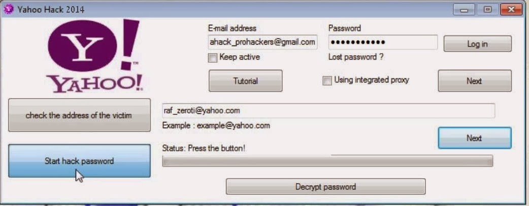Latest Way To Hack Yahoo Password