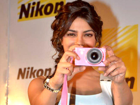 priyanka chopra launches nikon 1 cameras cute stills