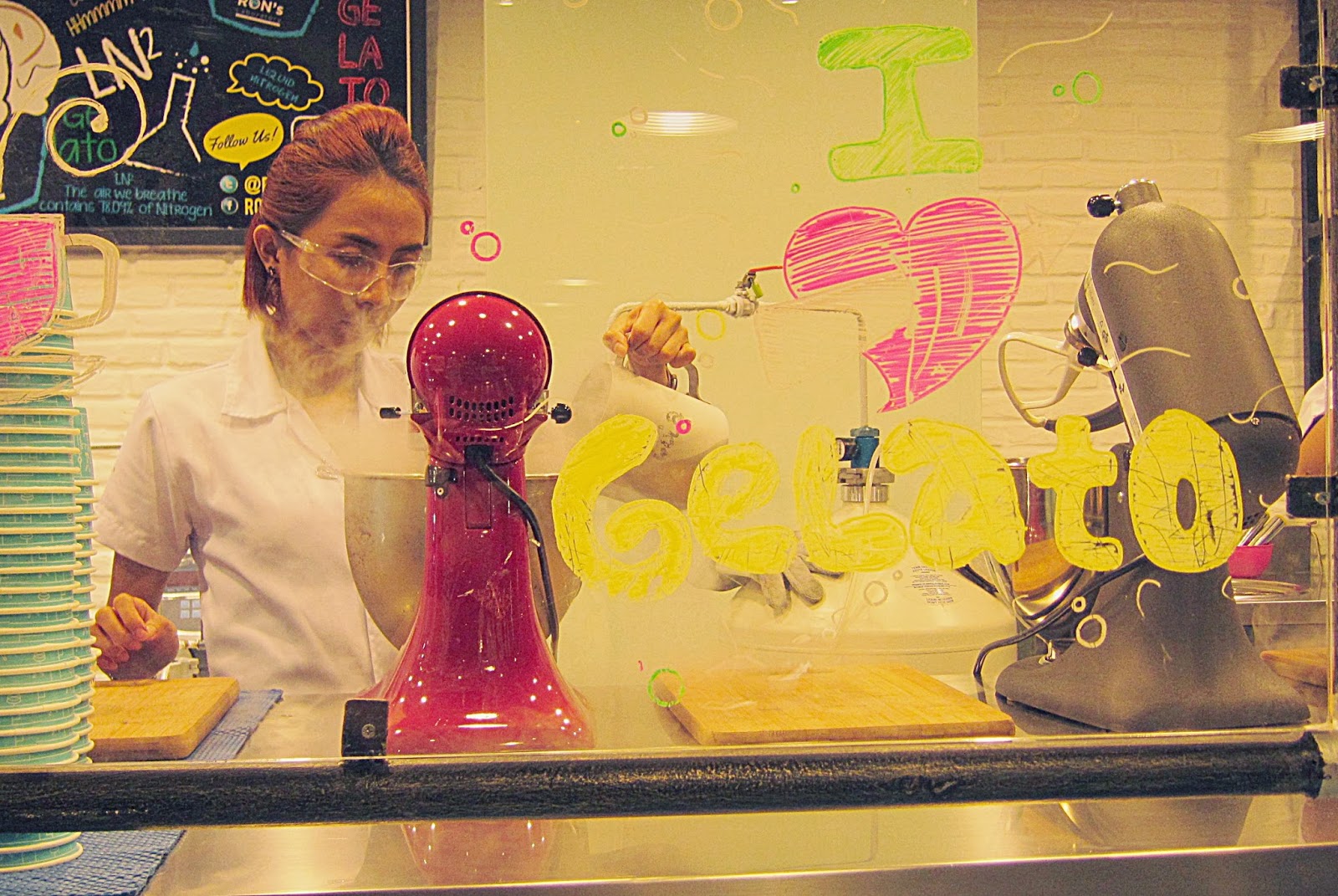 CARAMELLE ON TOP Ron's Laboratory ice cream in the Lab!