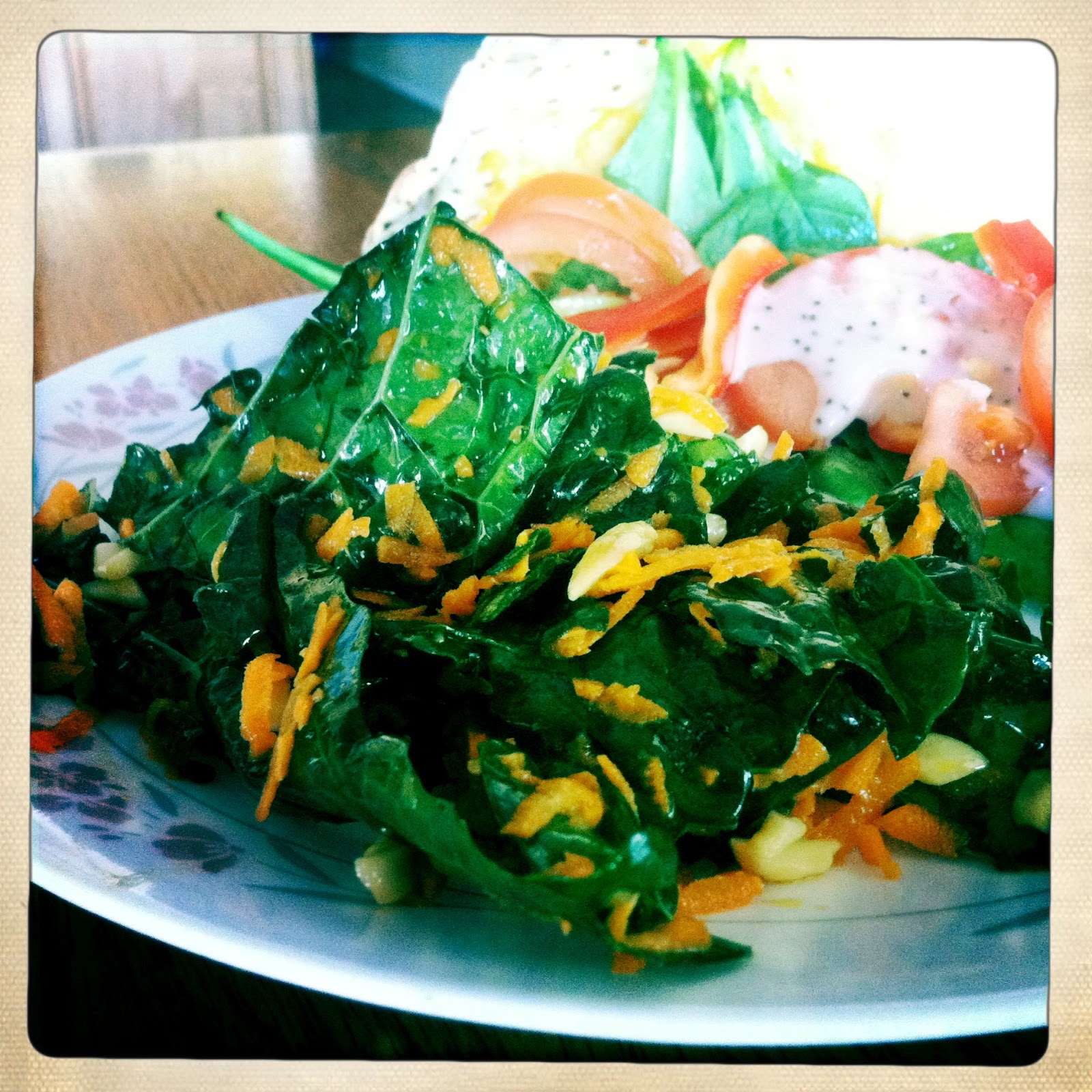 The Clumsy Cook LemonOlive Oil Kale Salad